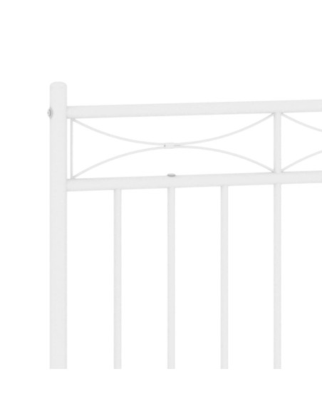 Testiera in Metallo Bianco 150 cm