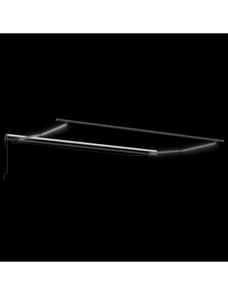 Tenda da Sole Retrattile Automatica con LED Bordò 450x300 cm