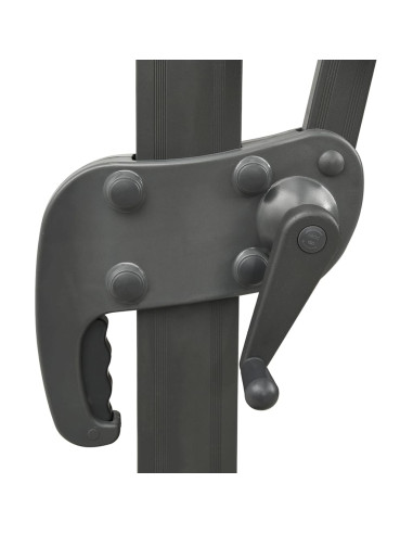 Ombrellone a Sbalzo con Doppia Copertura 300x300 cm Verde