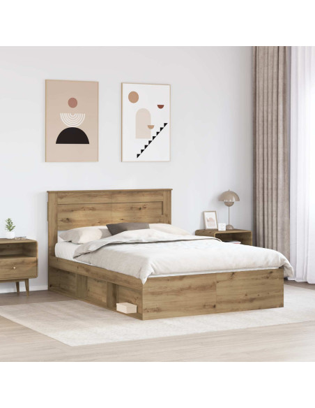 Struttura del letto Rovere Artigianale 140 x 190 cm