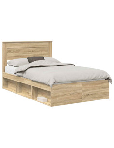 Struttura del letto Sonoma 120 x 200 cm Pino massello 2