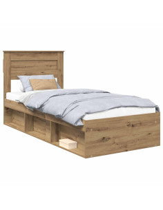 Struttura del letto con testiera Rovere Artigianale 90 x 190 cm 2