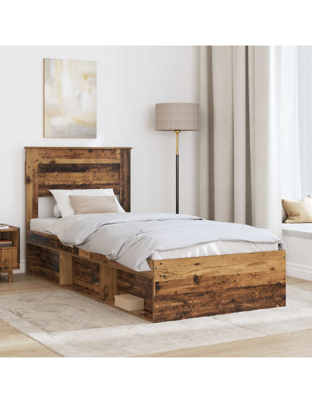 Struttura del letto Legno vecchio 75 x 190 cm Pino massello