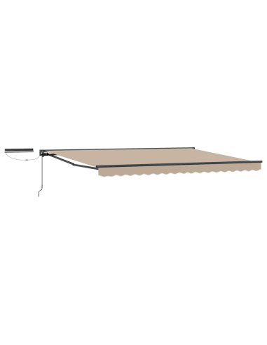 Tettuccio Elettrico Retrattile Beige 4,5 × 3 m