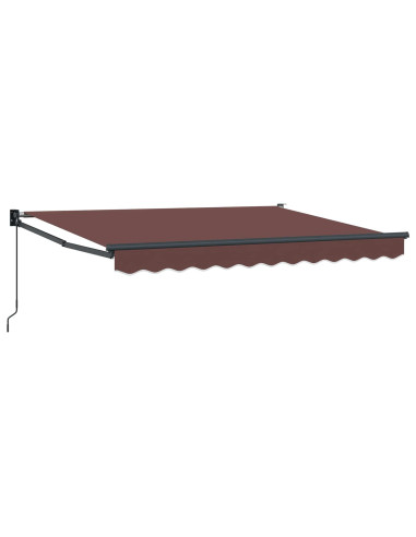Tenda retrattile manuale Marrone 3,5 x 2 m