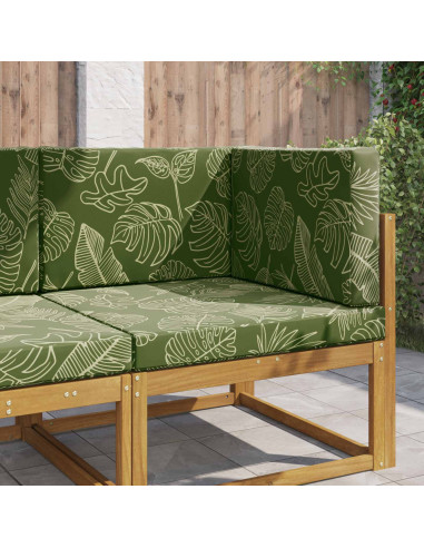 Cuscino per divano da esterno 3 pcs Design a foglia Poliestere