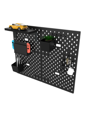 DEZCTOP ACC. D-BOARD NERO PER MONTAGGIO A PARETE 36x1x58cm