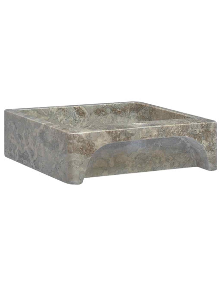 Lavandino Grigio 40x40x12 cm in Marmo