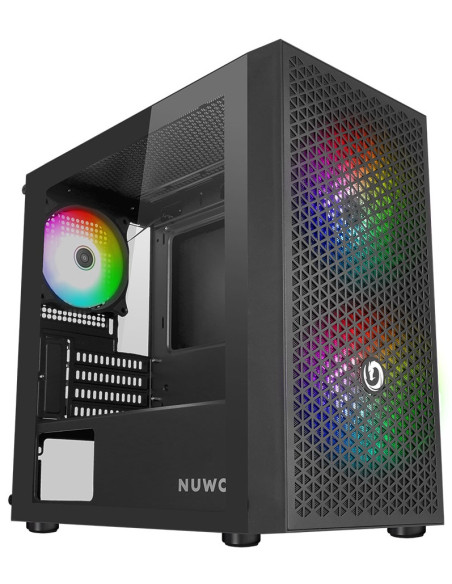 CASE MINI TOWER NO PSU BLITZ R27 3USB 0,5MM SPCC 3FAN ARGB GLOSSY BK