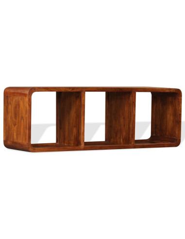 Mobile TV in Legno Massello con Finitura Ambra 120x30x40 cm