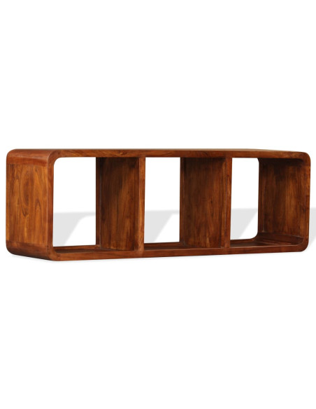 Mobile TV in Legno Massello con Finitura Ambra 120x30x40 cm