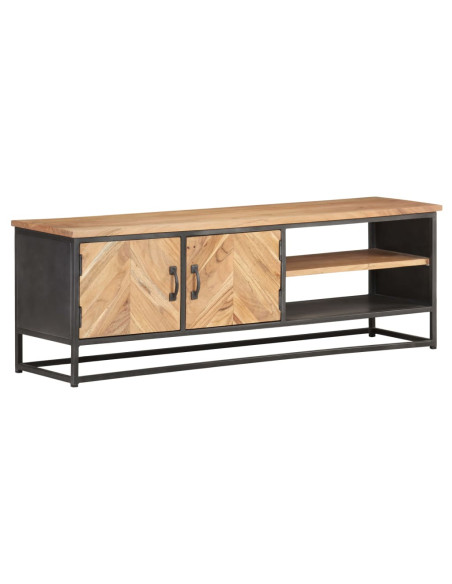 Mobile Porta TV 120x30x40 cm in Legno Massello di Acacia