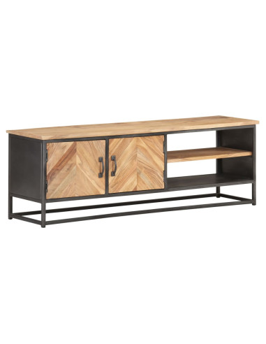 Mobile Porta TV 120x30x40 cm in Legno Massello di Acacia