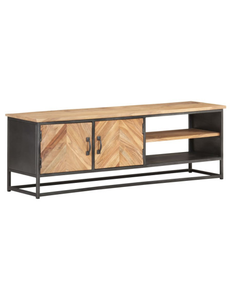 Mobile Porta TV 120x30x40 cm in Legno Massello di Acacia