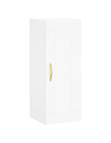 Mobile a Parete Bianco 34,5x34x90 cm in Legno Multistrato