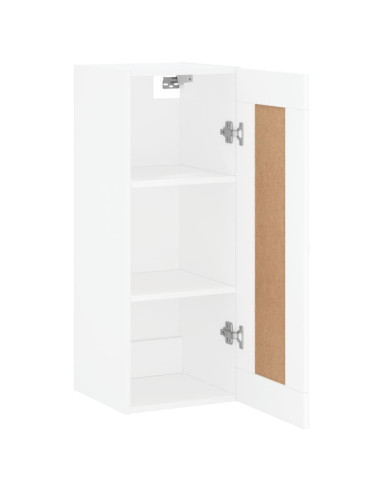 Mobile a Parete Bianco 34,5x34x90 cm in Legno Multistrato
