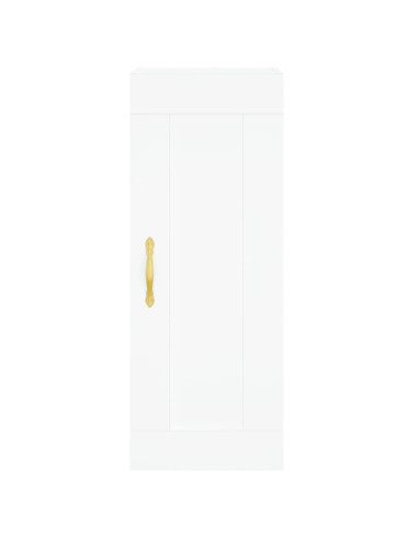 Mobile a Parete Bianco 34,5x34x90 cm in Legno Multistrato