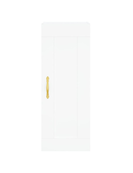 Mobile a Parete Bianco 34,5x34x90 cm in Legno Multistrato