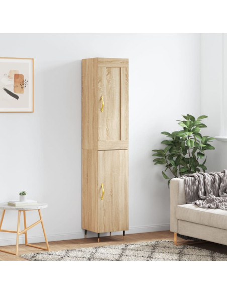 Credenza Rovere Sonoma 34,5x34x180 cm in Legno Multistrato