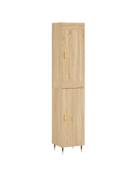 Credenza Rovere Sonoma 34,5x34x180 cm in Legno Multistrato