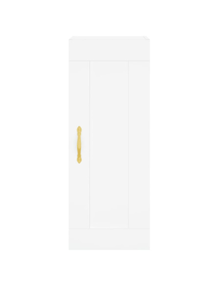 Credenza Bianca 34,5x34x180 cm in Legno Multistrato