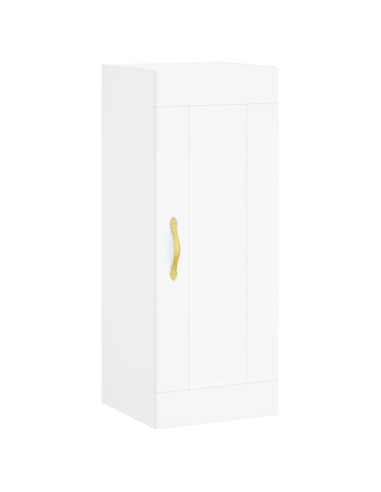 Credenza Bianca 34,5x34x180 cm in Legno Multistrato