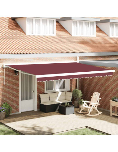 Tenda da Sole Retrattile Automatica Bordò 450x300 cm