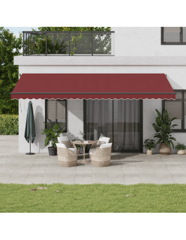 Tenda da Sole Retrattile Automatica Bordò 600x350 cm
