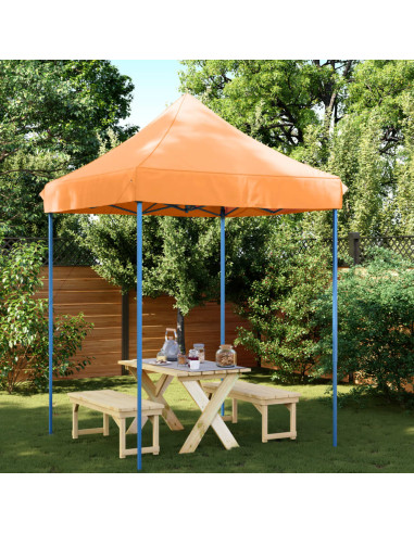 Tenda da Festa Pieghevole Pop-Up Arancione 200x200x306 cm