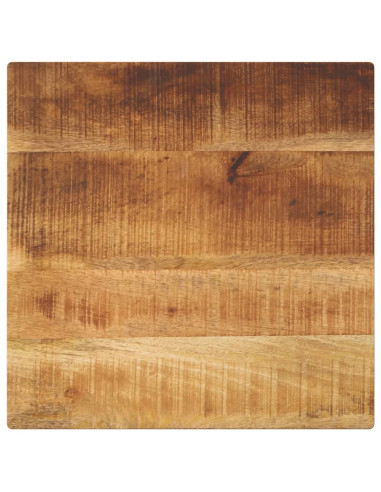 Piano per Tavolo 60x60x3,8 cm Quadrato Legno di Mango Grezzo
