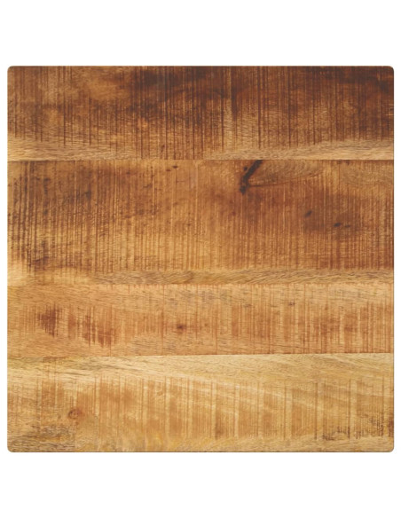 Piano per Tavolo 60x60x3,8 cm Quadrato Legno di Mango Grezzo