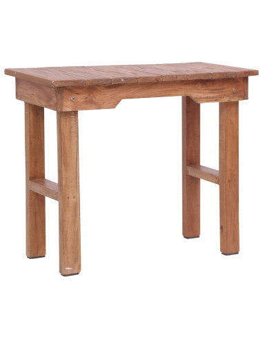 Tavolino da Salotto 70x35x60 cm in Legno Massello di Mogano