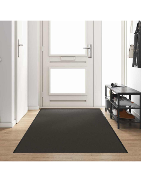 Tappetino Altro Antracite e Nero 120 x 400 cm Poliammide e PVC