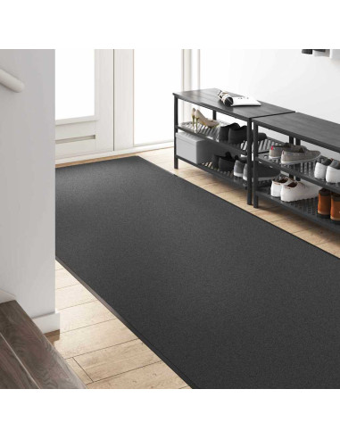 Tappetino Altro Antracite e Nero 120 x 400 cm Poliammide e PVC
