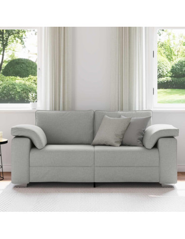 Divano a due posti Grigio Nuvola 180 cm Tessuto