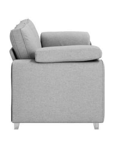 Divano a due posti Grigio Nuvola 180 cm Tessuto