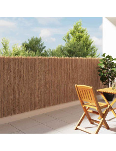 Recinzione in fascine Marrone 600 x 125 cm Ramo di bosco