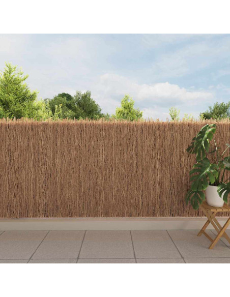 Recinzione in fascine Marrone 600 x 125 cm Ramo di bosco
