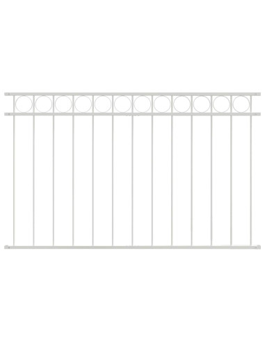 Elemento Recinzione Bianco 170 x 100 cm Acciaio