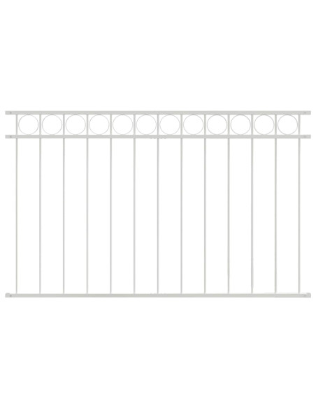 Elemento Recinzione Bianco 170 x 100 cm Acciaio