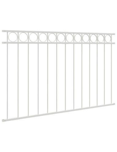 Elemento Recinzione Bianco 170 x 100 cm Acciaio