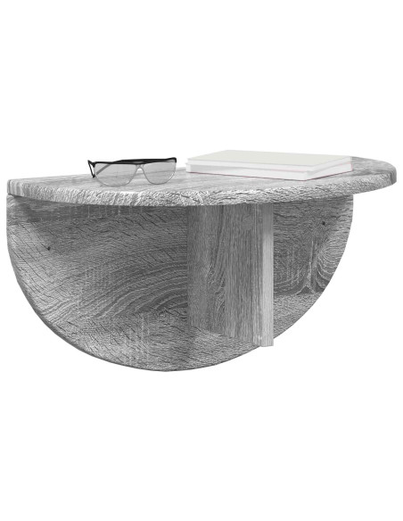 Scaffale da parete Grigio Sonoma 48 x 24 x 24 cm