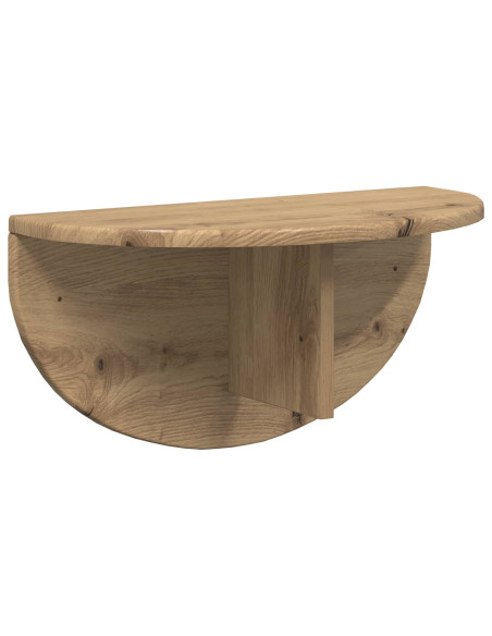 Scaffale da parete Rovere artigianale 48 x 24 x 24 cm