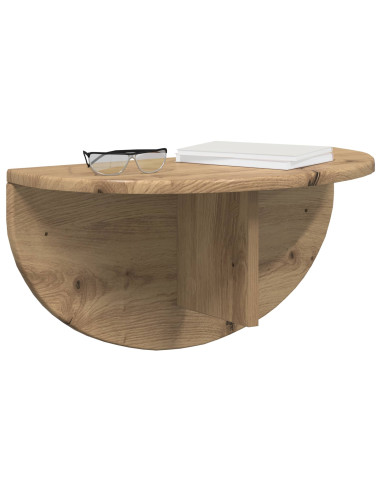 Scaffale da parete Rovere artigianale 48 x 24 x 24 cm
