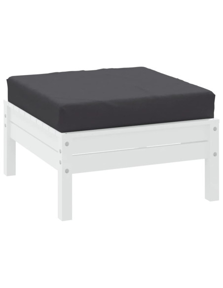 Cuscino per Pallet Antracite 60x60x6 cm in Tessuto