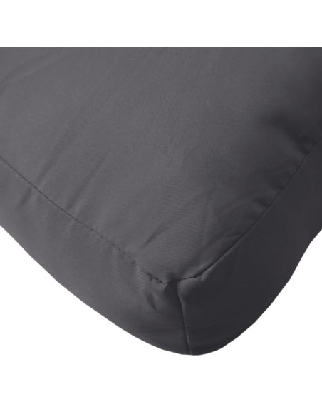 Cuscino per Pallet Antracite 60x60x6 cm in Tessuto