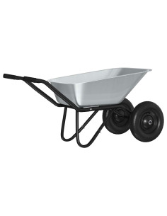 Carriole Argento e Nero 137 x 60 x 65,5 cm Acciaio 2