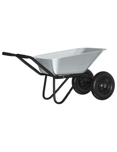 Carriole Argento e Nero 137 x 60 x 65,5 cm Acciaio