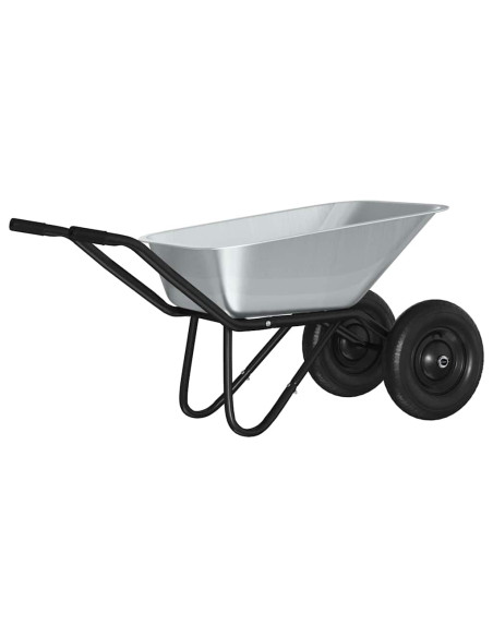 Carriole Argento e Nero 137 x 60 x 65,5 cm Acciaio