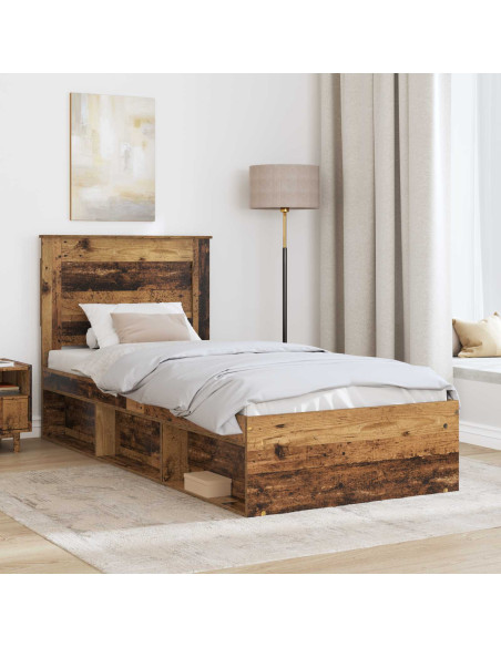 Struttura del letto Legno vecchio 75 x 190 cm Pino massello